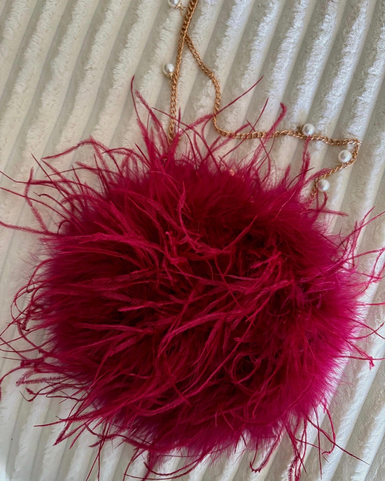 Xia Round Feather Handbag