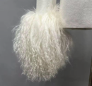 Kennedy Knit Sweater with Detachable Mongolian Fur Cuffs
