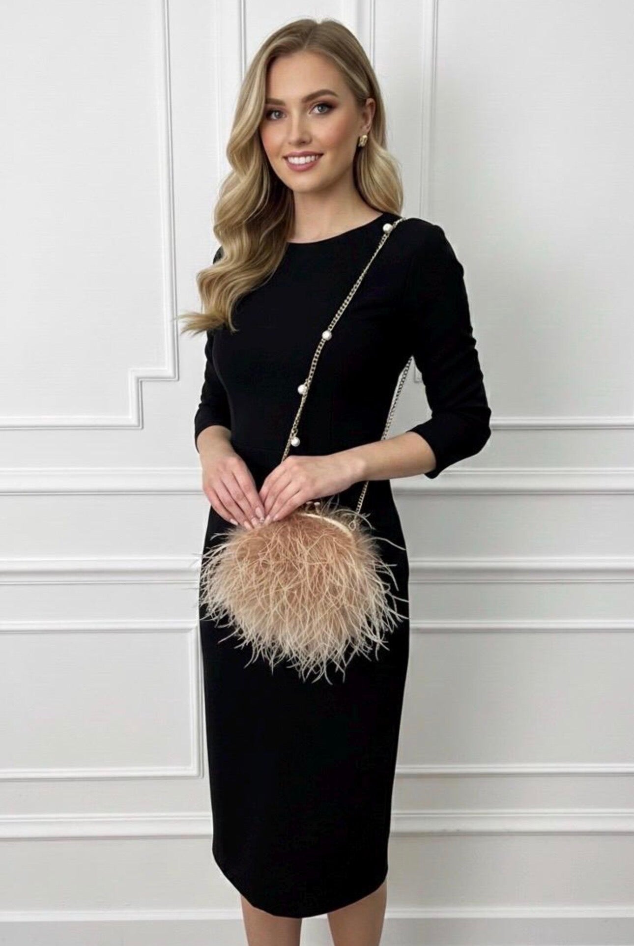 Xia Round Feather Handbag
