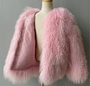Zuzu Kids Size Mongolian Fur Coat