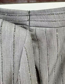 Liella Gray Rhinestone Pinstripe Blazer and Pant Set