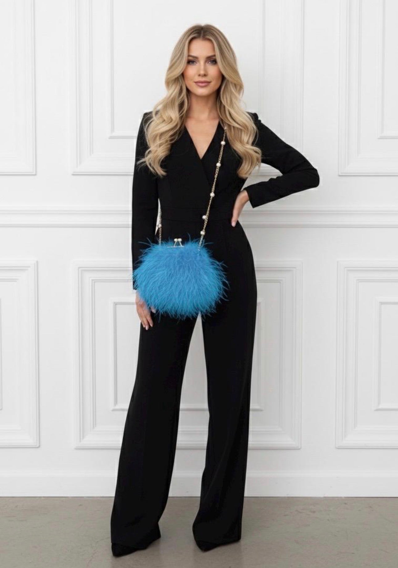 Xia Round Feather Handbag