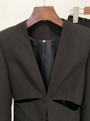 Jessa Cutout Blazer and Pant Suit