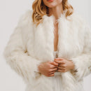 Annalise Ivory Faux Fur Jacket