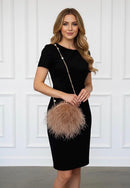 Xia Round Feather Handbag