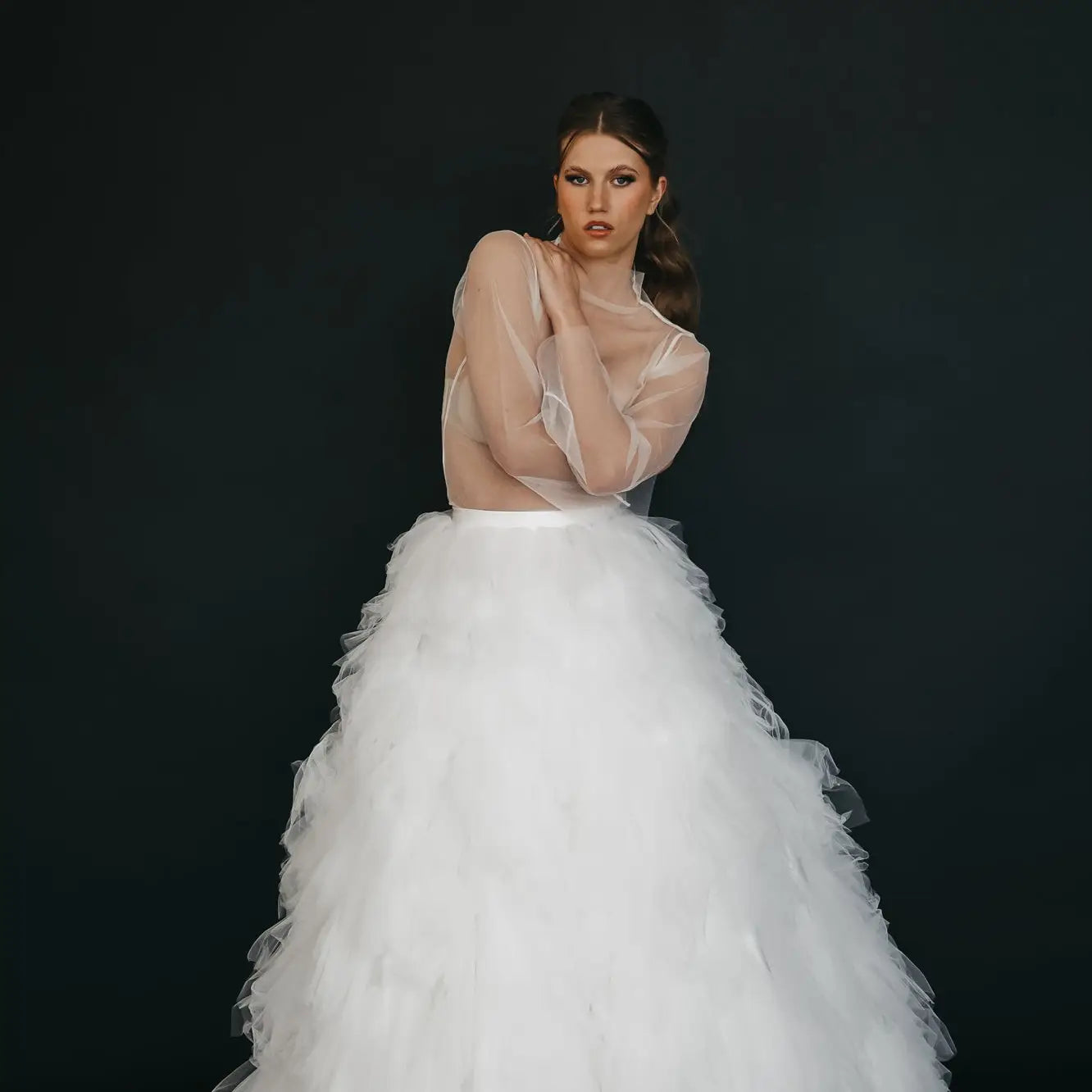 Belle Tulle Ruffled Overskirt