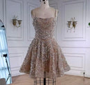 Daisha Pearl Beaded A Line Mini Dress