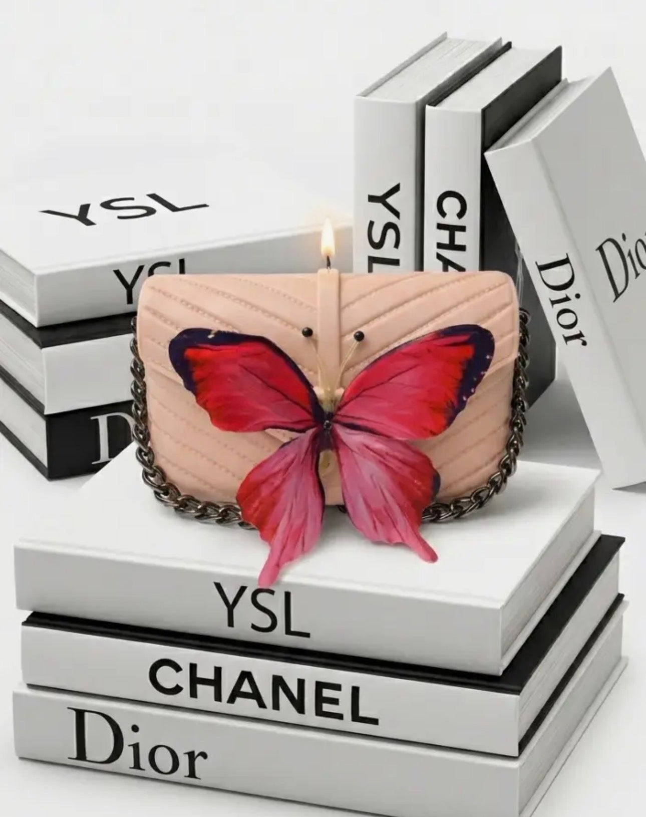 Butterfly Couture Purse Candle