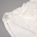 Roma Strapless White 3D Rose Appliqué Peplum Top and Pant Set