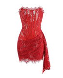 Franka Strapless Lace Corset Mini Dress