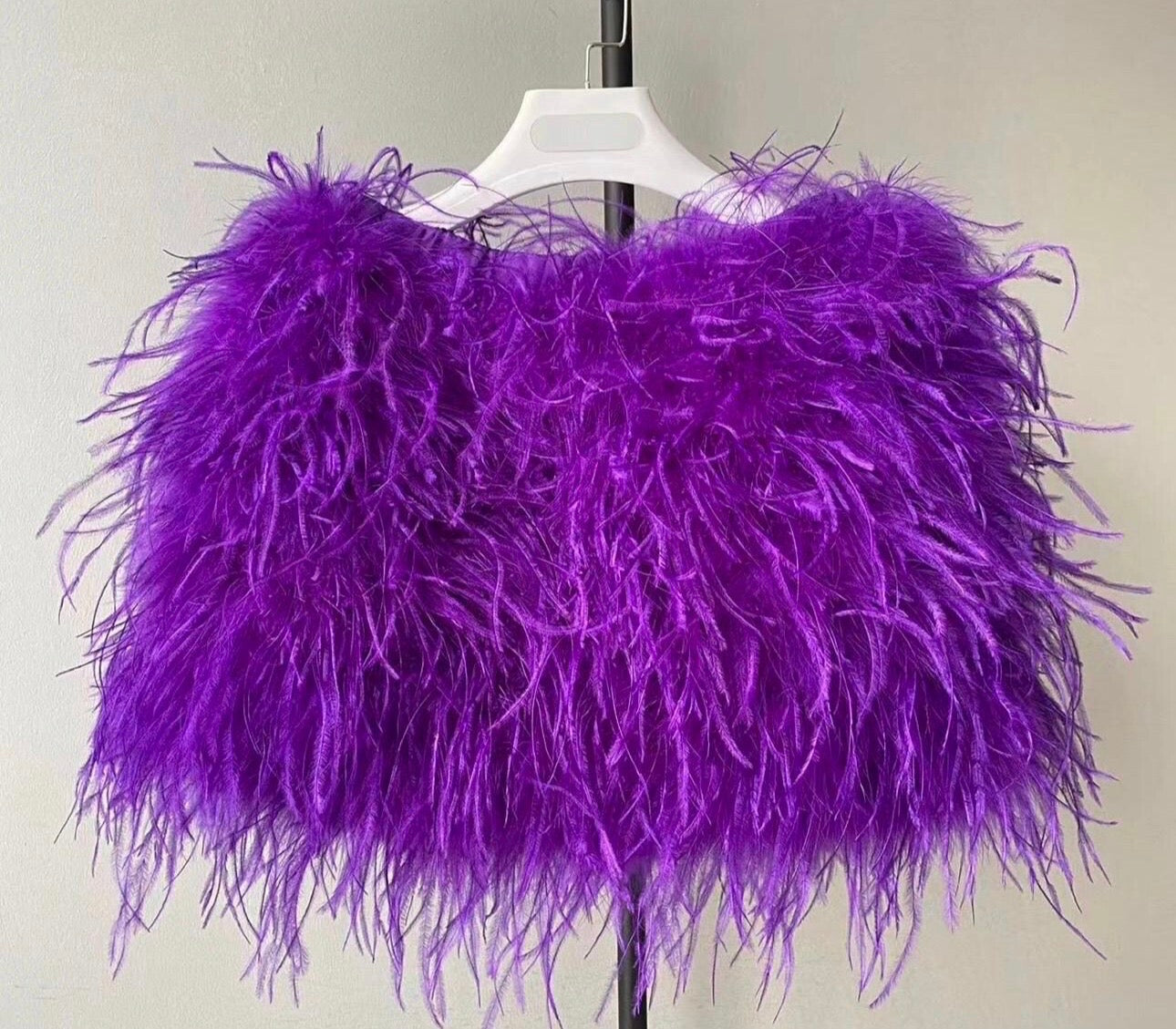 Tatum Feather Mini Skirt