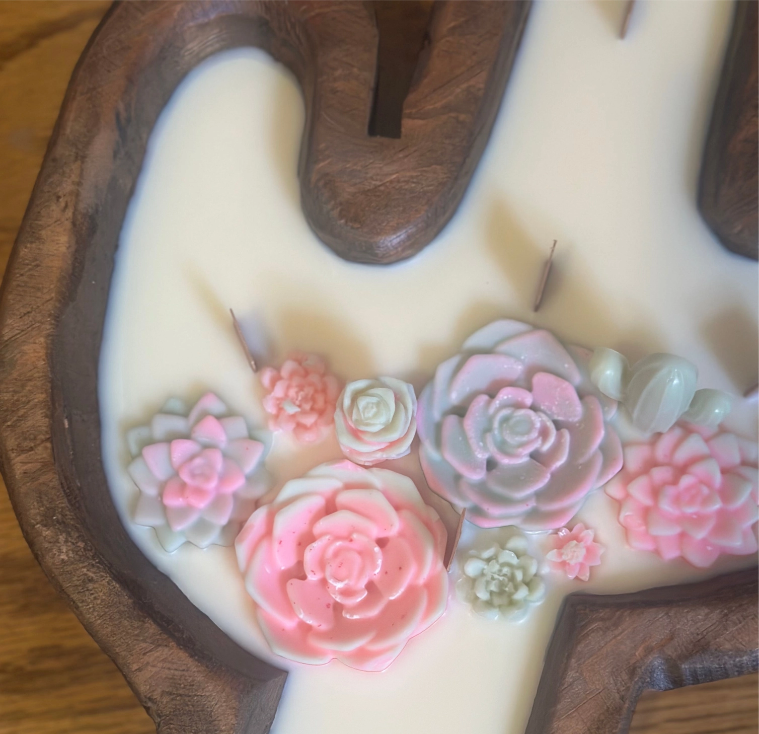 Colorful What the Succulent Cactus Dough Bowl Candle