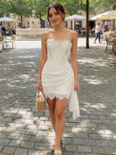 Franka Strapless Lace Corset Mini Dress