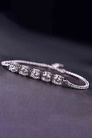 On The Town 5 Carat Moissanite Lobster Clasp Bracelet