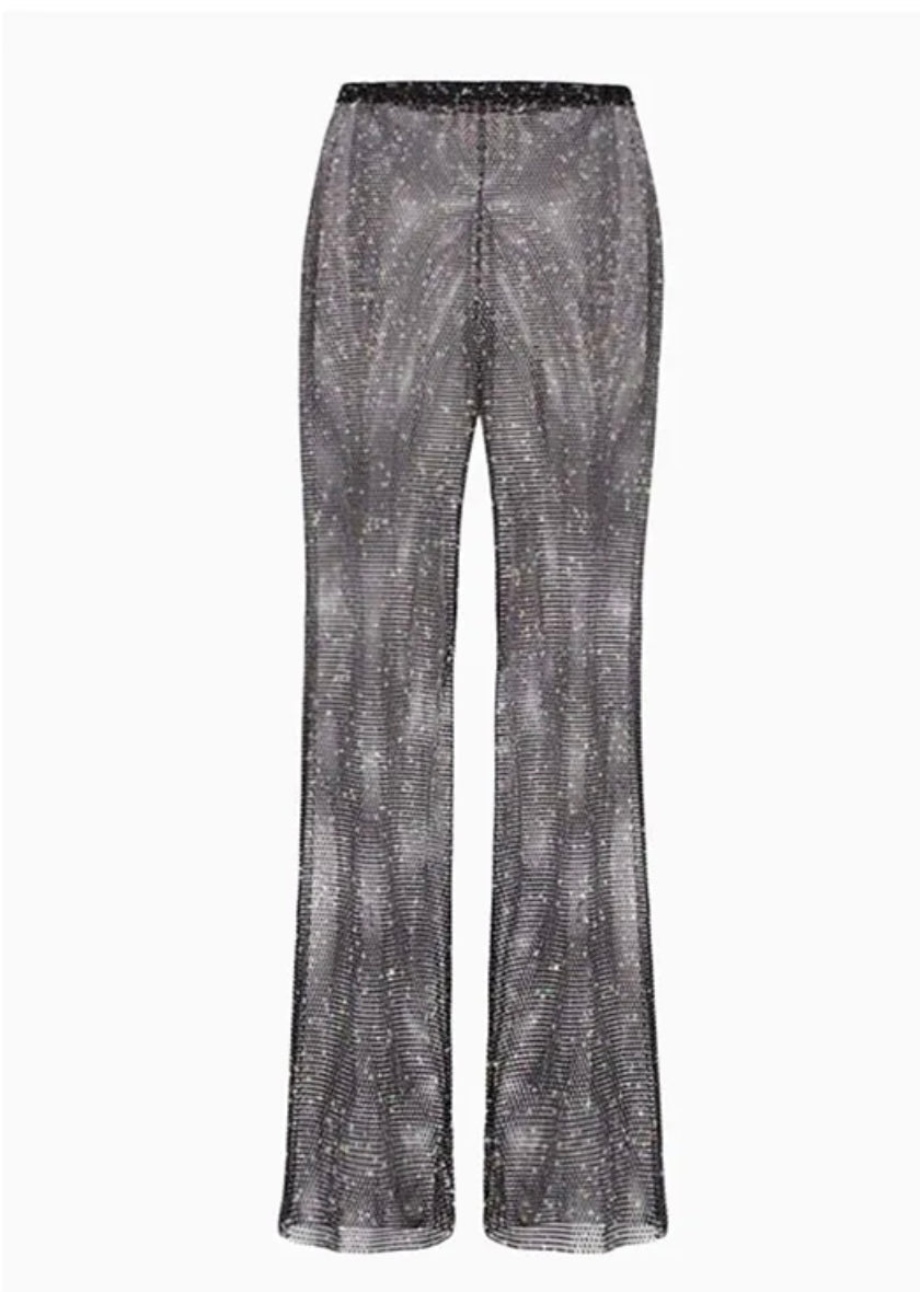 Andi Rhinestone Mesh Pants - Ever Chic Fashions