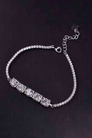 On The Town 5 Carat Moissanite Lobster Clasp Bracelet