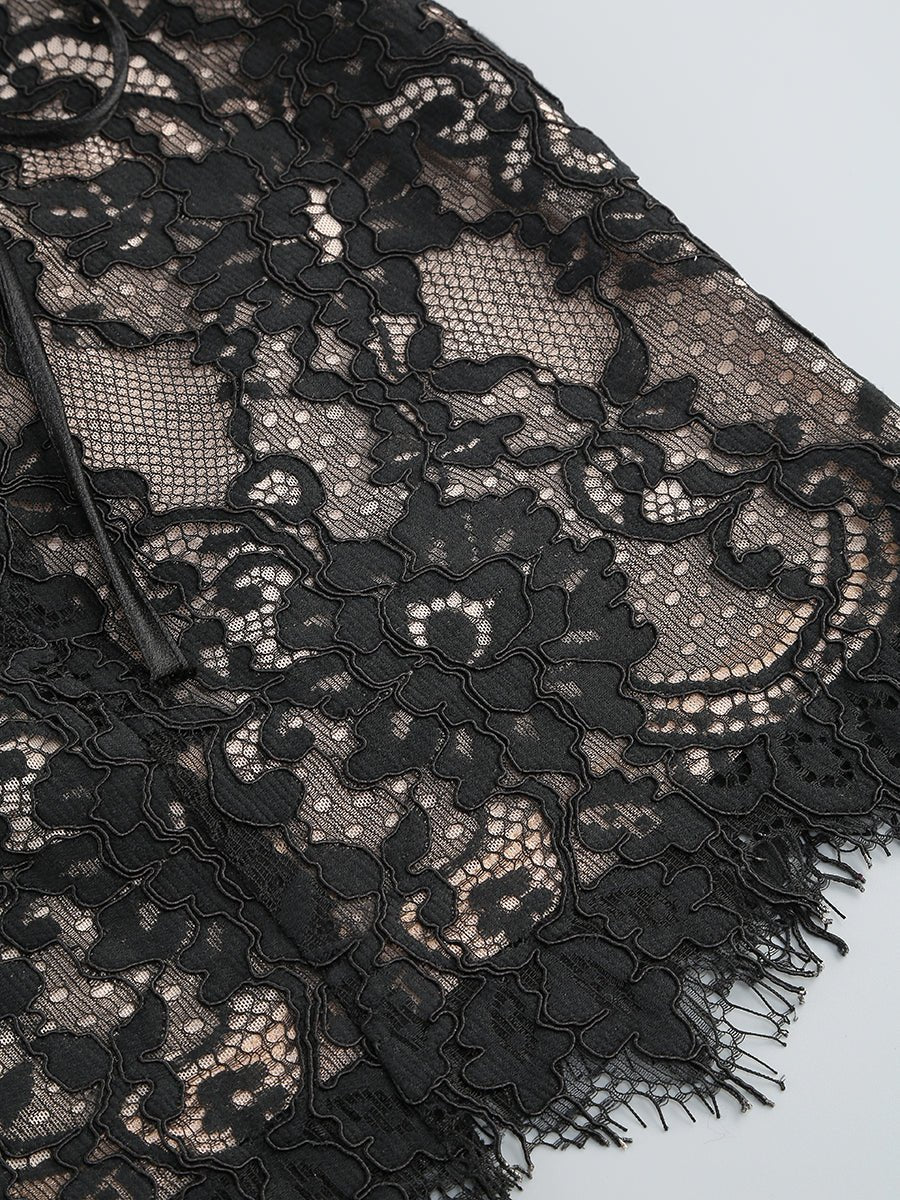 Franka Strapless Lace Corset Mini Dress - Ever Chic Fashions