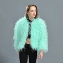 Mina Fluffy Feather Coat - Ever Chic Fashions