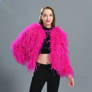 Mina Fluffy Feather Coat - Ever Chic Fashions