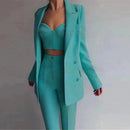 Siobhan Bralette, Blazer and Pant Set - Ever Chic Fashions