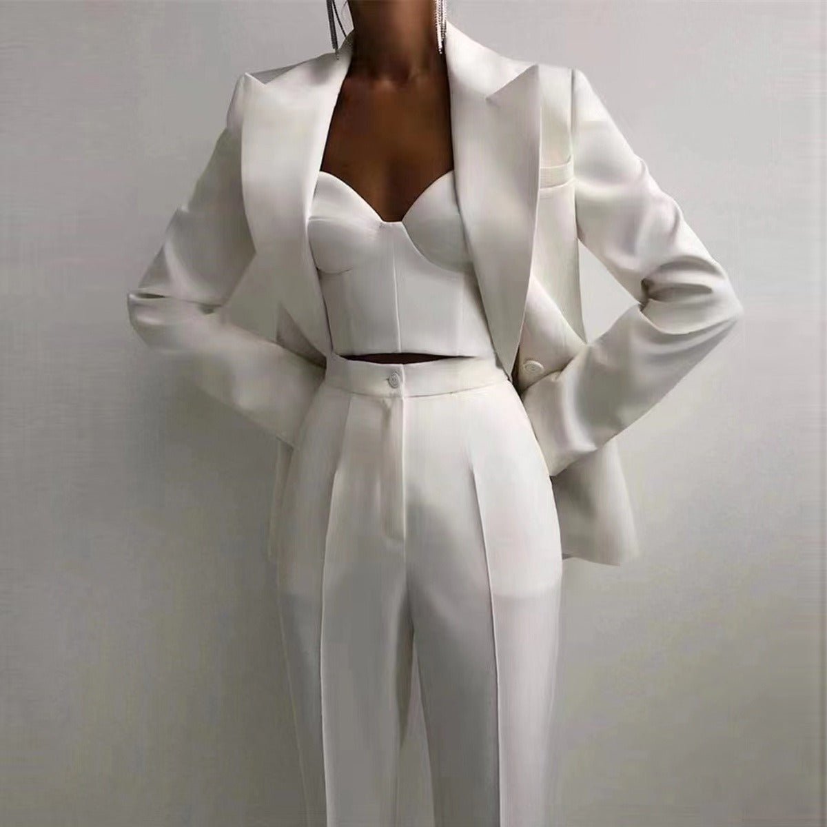 Siobhan Bralette, Blazer and Pant Set - Ever Chic Fashions