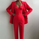 Siobhan Bralette, Blazer and Pant Set - Ever Chic Fashions