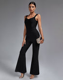 Willow Black Backless Bandage Jumpsuit - Ever Chic Fashions