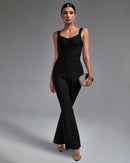 Willow Black Backless Bandage Jumpsuit - Ever Chic Fashions